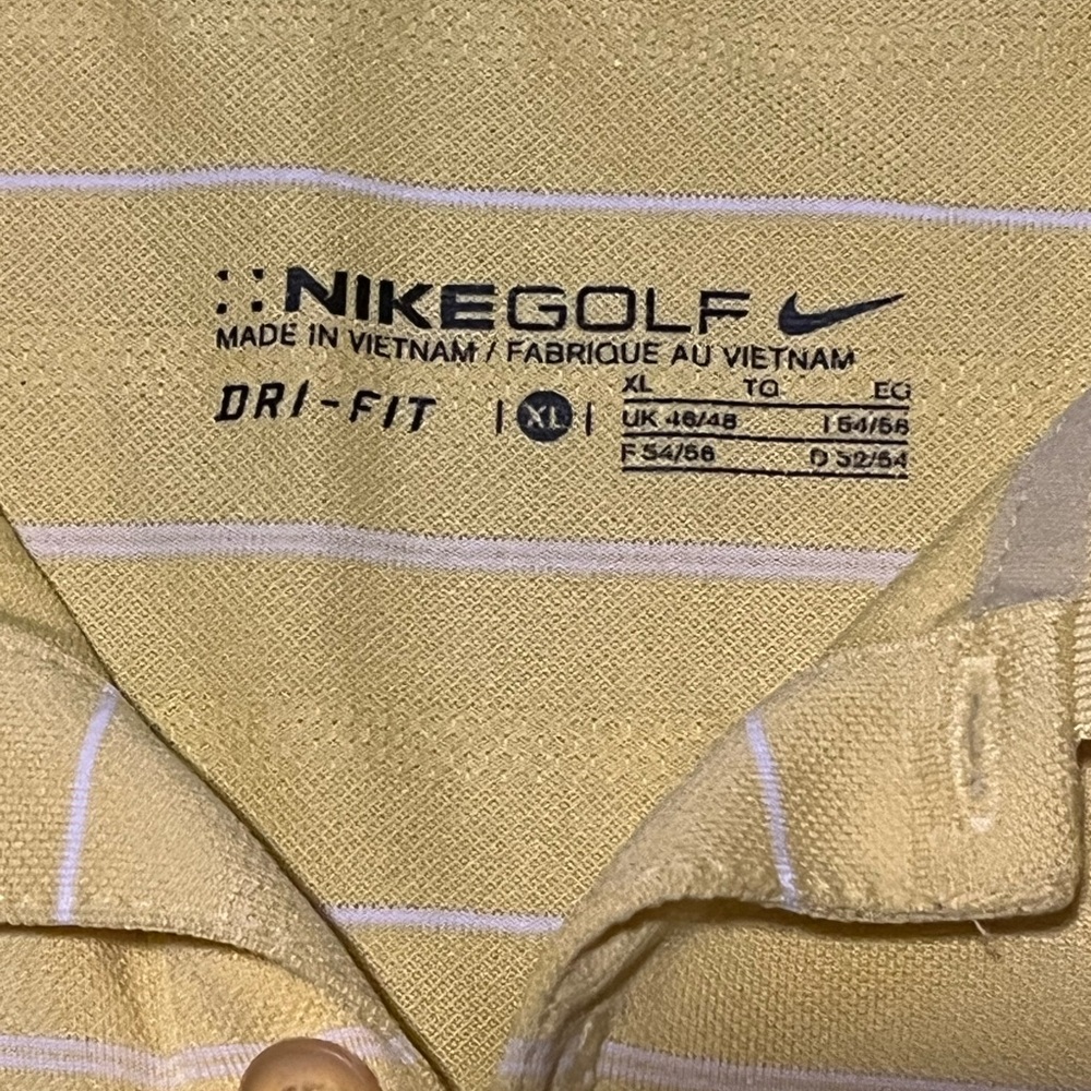 Nike Yellow Performance Polo Shirt - Picture 7 of 9